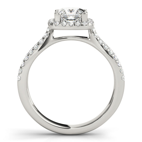 Square Halo & Cushion Diamond Engagement Ring · 1.94 ct tw
