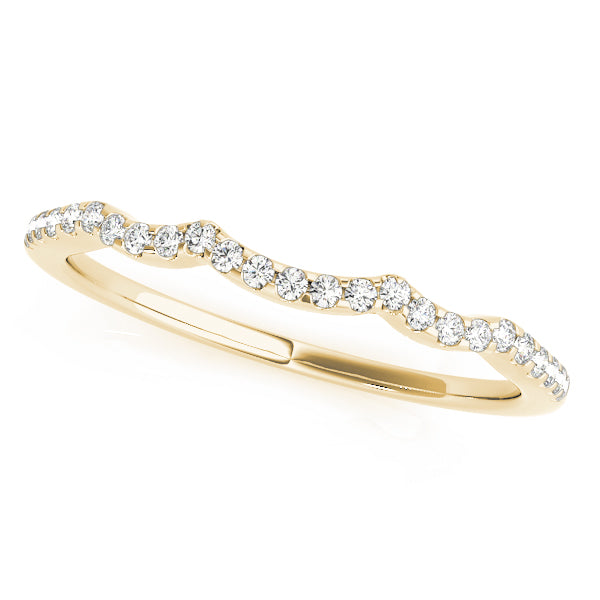 Curved Diamond Wedding Band · 0.12 ct tw
