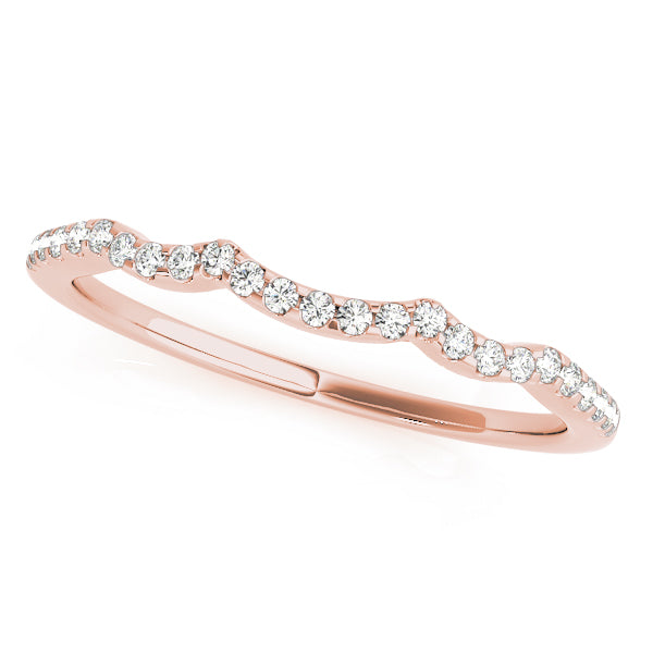Curved Diamond Wedding Band · 0.17 ct tw