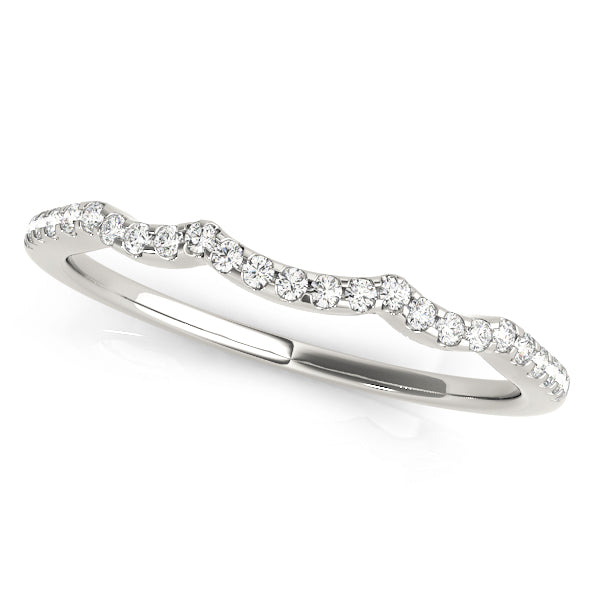Curved Diamond Wedding Band · 0.12 ct tw