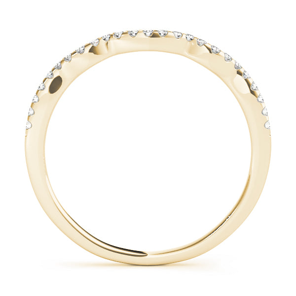 Curved Diamond Wedding Band · 0.12 ct tw