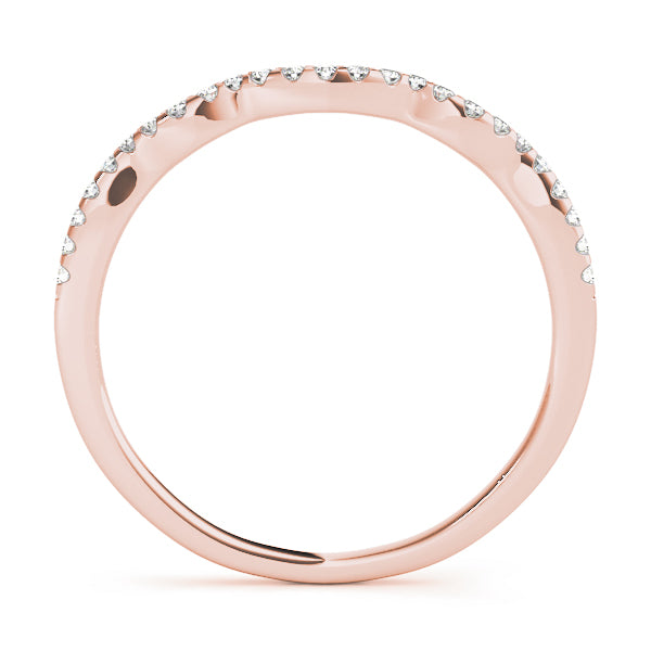 Curved Diamond Wedding Band · 0.12 ct tw