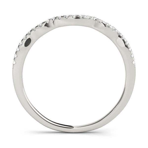 Curved Diamond Wedding Band · 0.17 ct tw