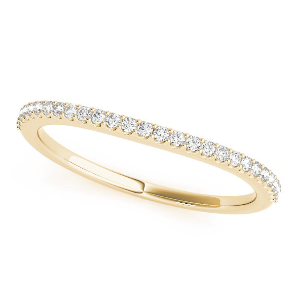 Curved Diamond Wedding Band · 0.14 ct tw