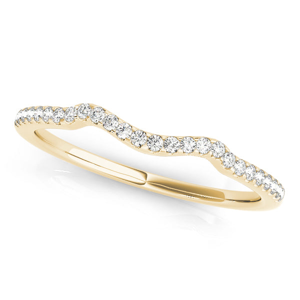 Curved Diamond Wedding Band · 0.13 ct tw