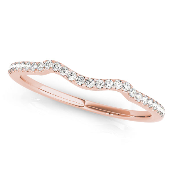 Curved Diamond Wedding Band · 0.13 ct tw