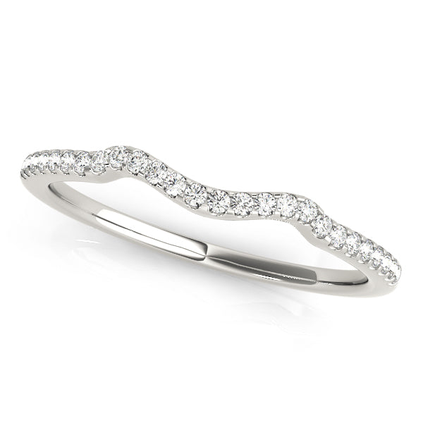Curved Diamond Wedding Band · 0.13 ct tw