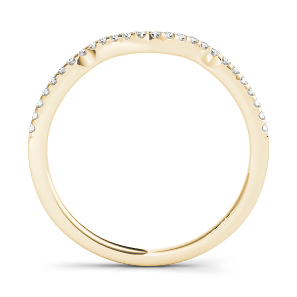 Curved Diamond Wedding Band · 0.13 ct tw