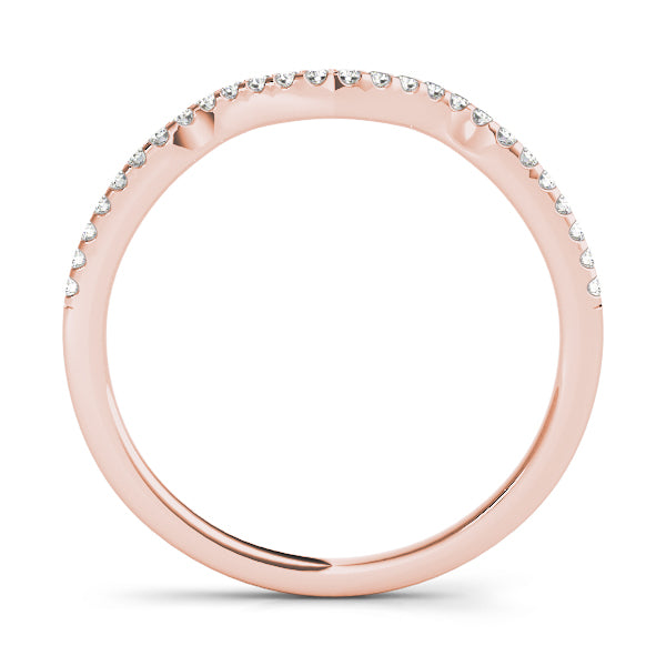 Curved Diamond Wedding Band · 0.13 ct tw