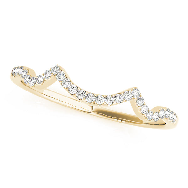 Curved Diamond Wedding Band · 0.11 ct tw