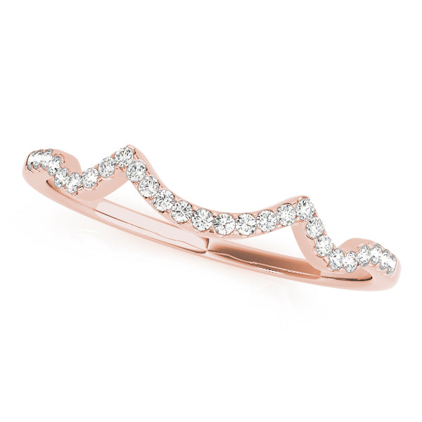 Curved Diamond Wedding Band · 0.11 ct tw