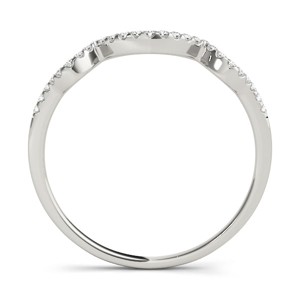 Curved Diamond Wedding Band · 0.11 ct tw