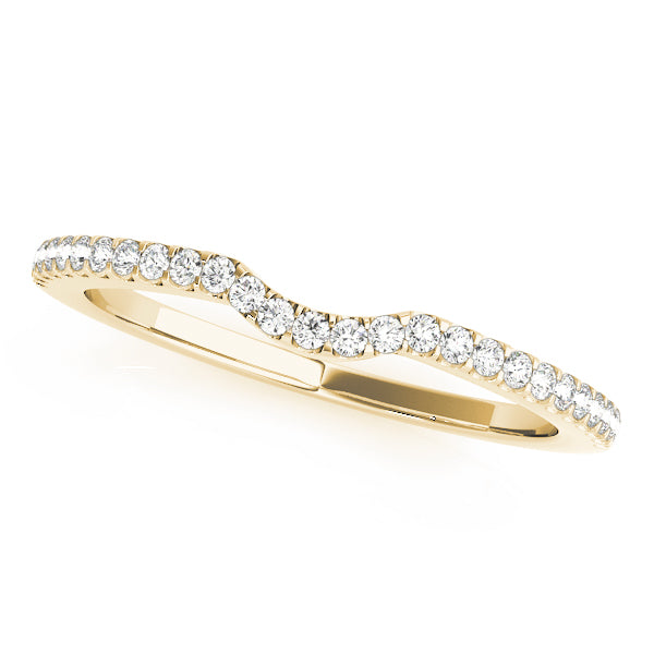 Curved Diamond Wedding Band · 0.14 ct tw