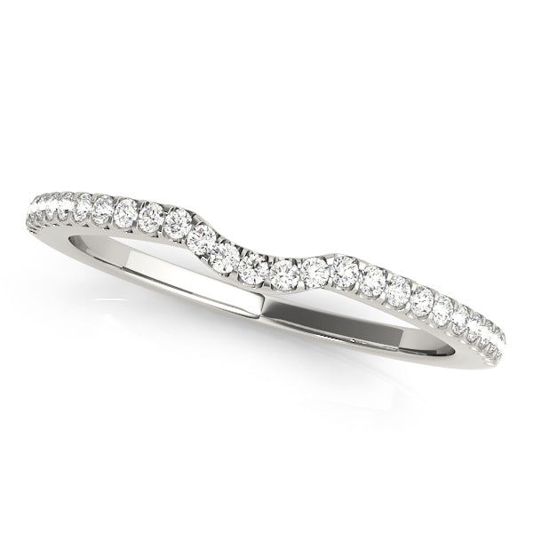 Curved Diamond Wedding Band · 0.14 ct tw