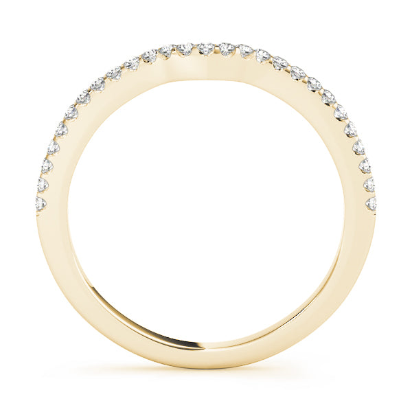 Curved Diamond Wedding Band · 0.14 ct tw