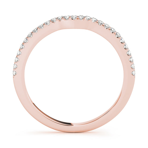 Curved Diamond Wedding Band · 0.14 ct tw