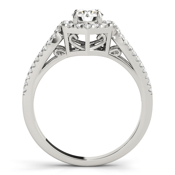 Round Halo Diamond Engagement Ring · 1.39 ct tw