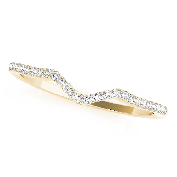 Curved Diamond Wedding Band · 0.14 ct tw