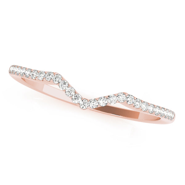 Curved Diamond Wedding Band · 0.14 ct tw
