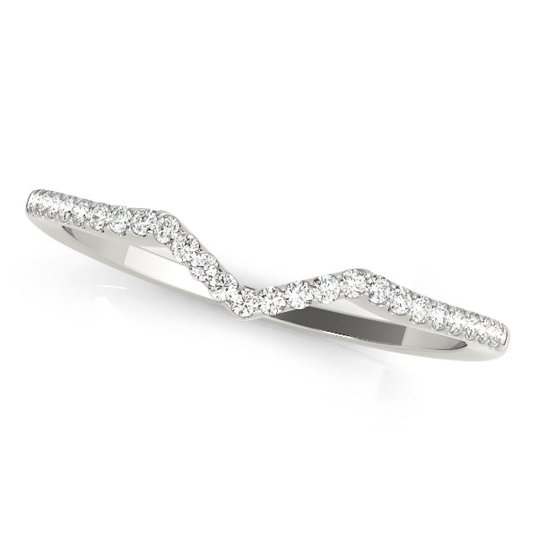 Curved Diamond Wedding Band · 0.14 ct tw