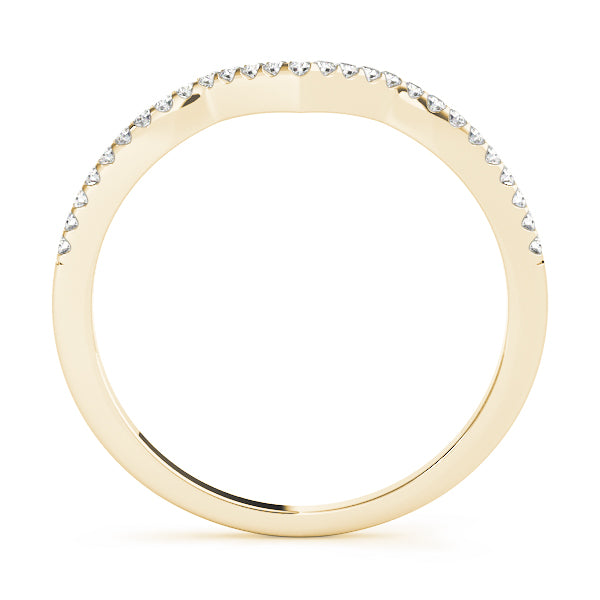 Curved Diamond Wedding Band · 0.14 ct tw