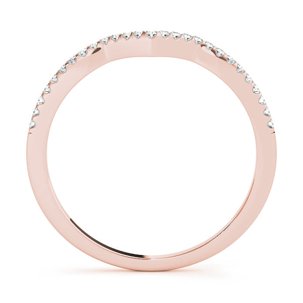 Curved Diamond Wedding Band · 0.14 ct tw
