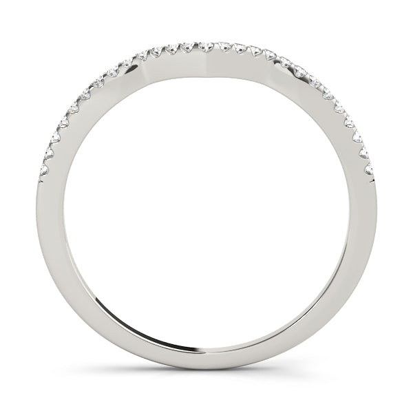Curved Diamond Wedding Band · 0.14 ct tw
