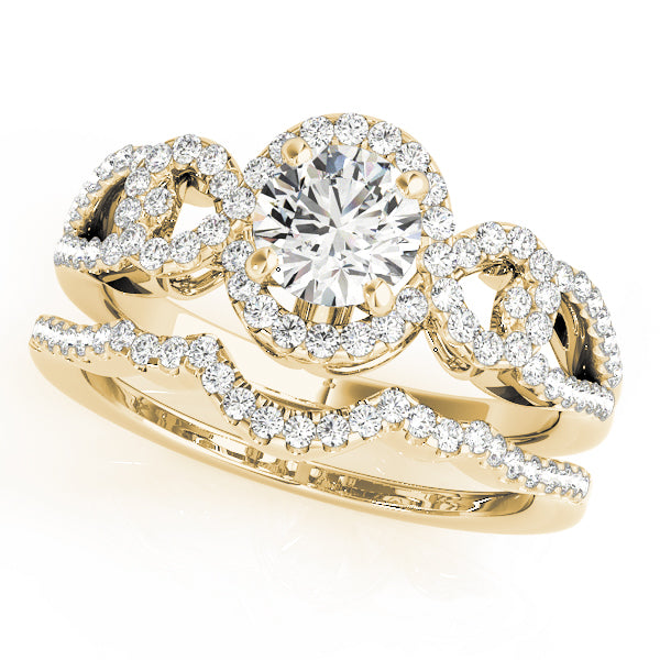 Round Halo Diamond Engagement Ring · 0.33 ct tw