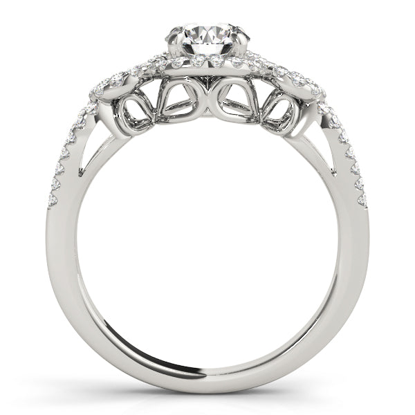 Round Halo Diamond Engagement Ring · 0.33 ct tw