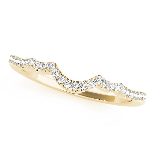 Curved Diamond Wedding Band · 0.13 ct tw