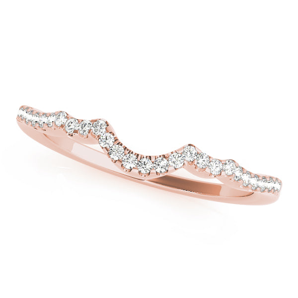 Curved Diamond Wedding Band · 0.13 ct tw