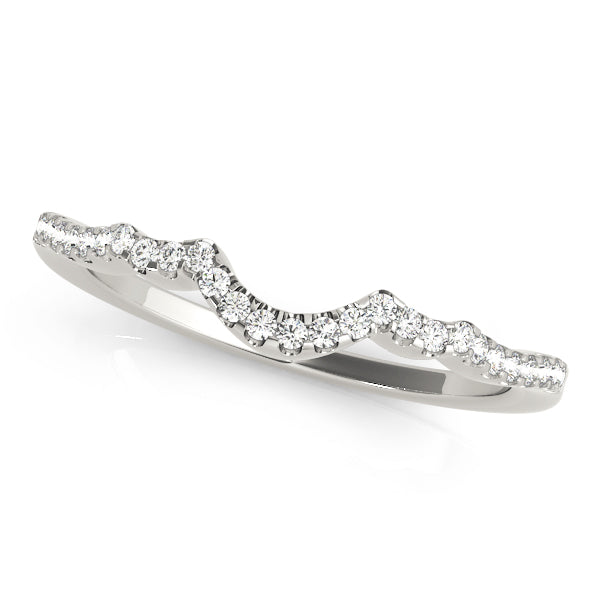 Curved Diamond Wedding Band · 0.13 ct tw