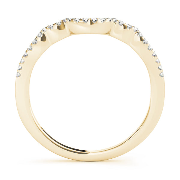 Curved Diamond Wedding Band · 0.13 ct tw