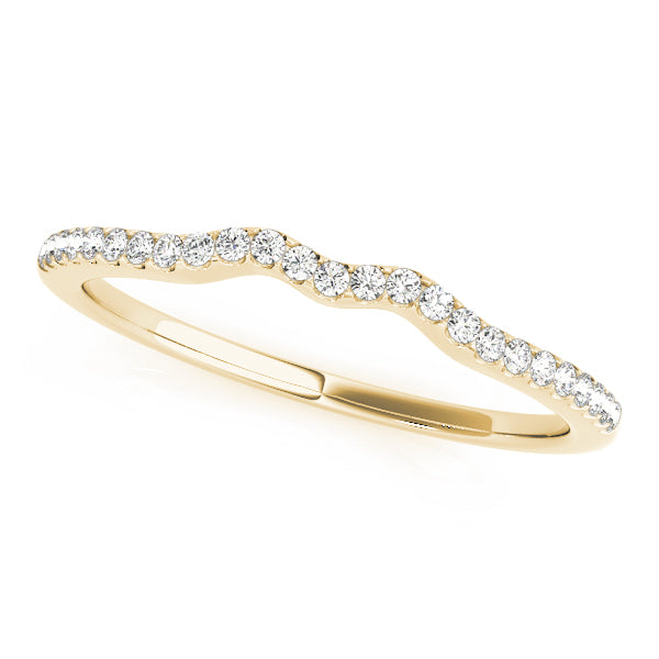Curved Diamond Wedding Band · 0.14 ct tw