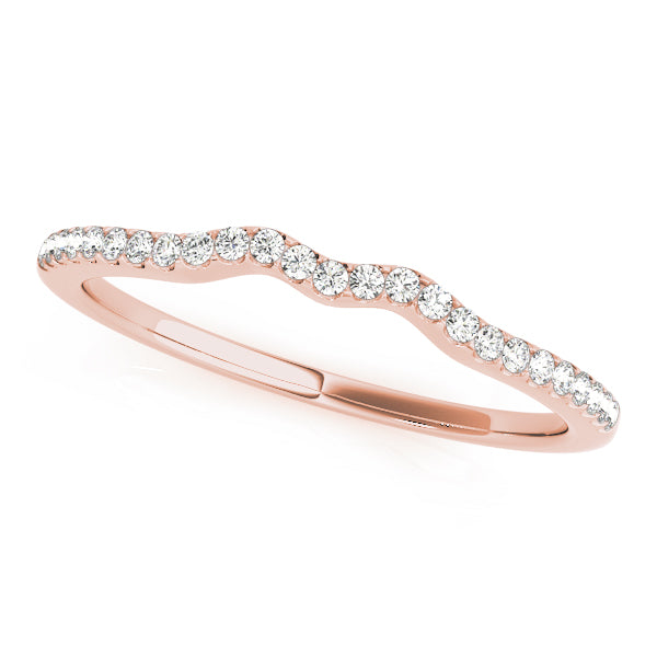 Curved Diamond Wedding Band · 0.14 ct tw