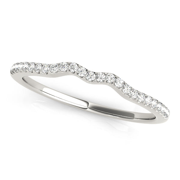 Curved Diamond Wedding Band · 0.14 ct tw