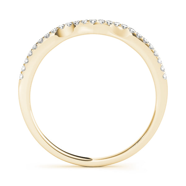 Curved Diamond Wedding Band · 0.14 ct tw