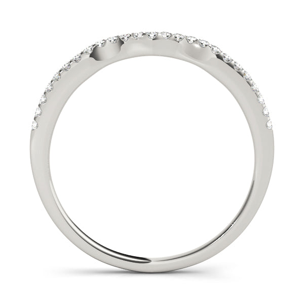 Curved Diamond Wedding Band · 0.14 ct tw