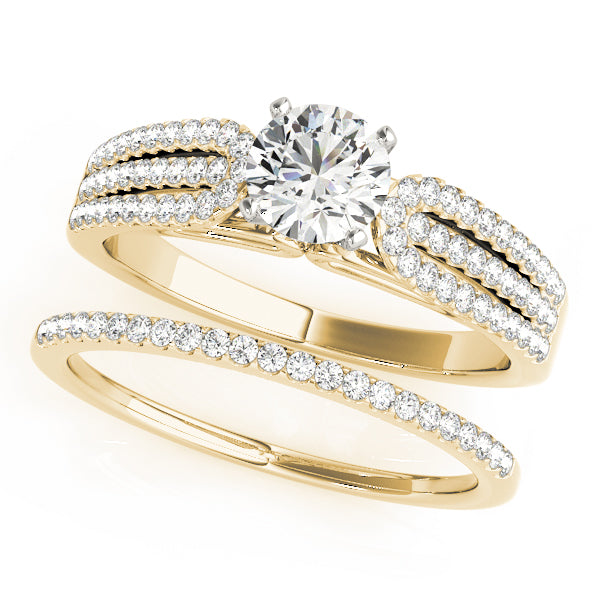 Multi-Row Diamond Engagement Ring · 0.59 ct tw