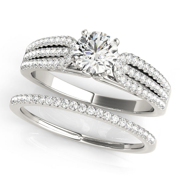 Multi-Row Diamond Engagement Ring · 0.40 ct tw