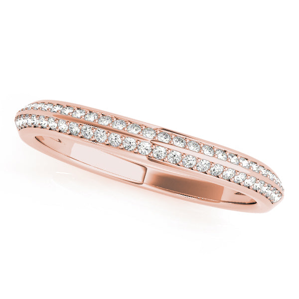 Curved Diamond Wedding Band · 0.20 ct tw