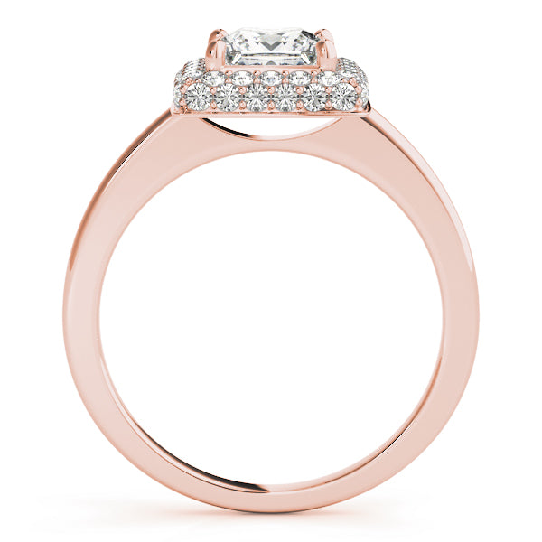 Square Halo & Cushion Diamond Engagement Ring · 1.94 ct tw