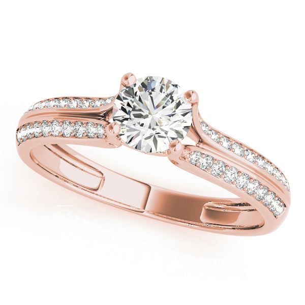 Round Multi-Row Diamond Engagement Ring · 0.66 ct tw