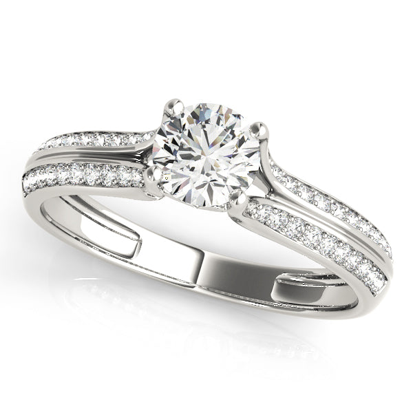 Round Multi-Row Diamond Engagement Ring · 1.18 ct tw