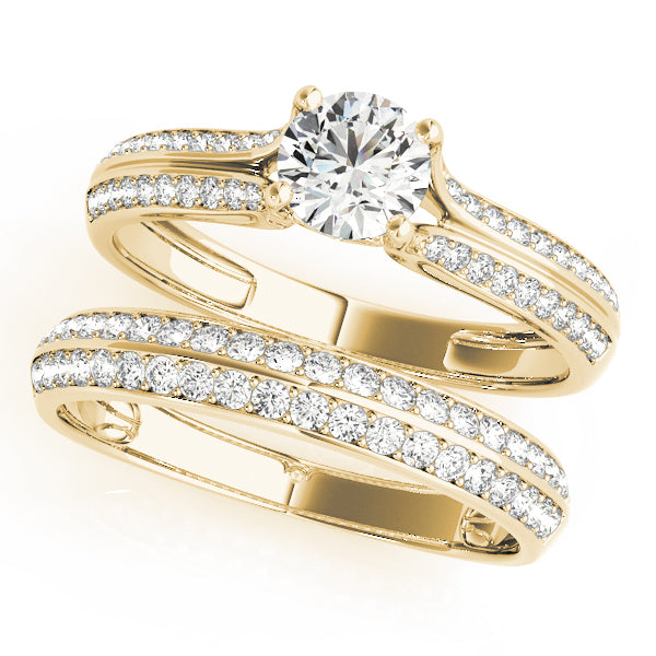 Round Multi-Row Diamond Engagement Ring · 1.72 ct tw