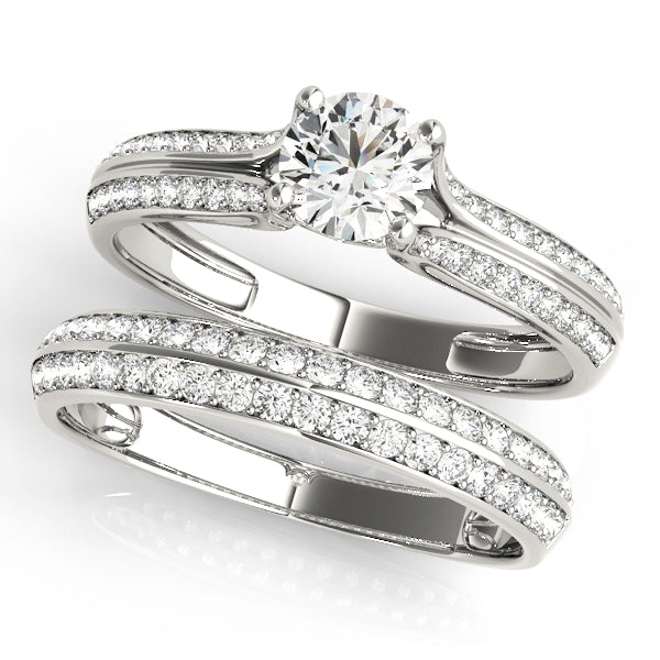 Round Multi-Row Diamond Engagement Ring · 1.18 ct tw