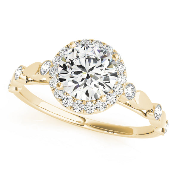 Round Halo Diamond Engagement Ring · 0.23 ct tw