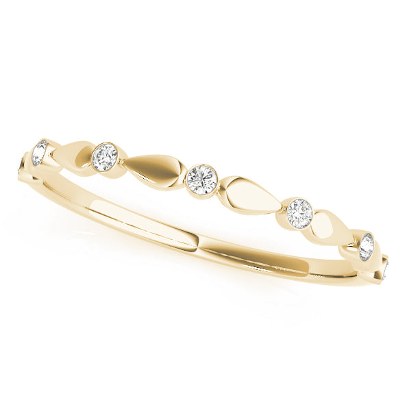 Bezel Set Diamond Wedding Band · 0.07 ct tw