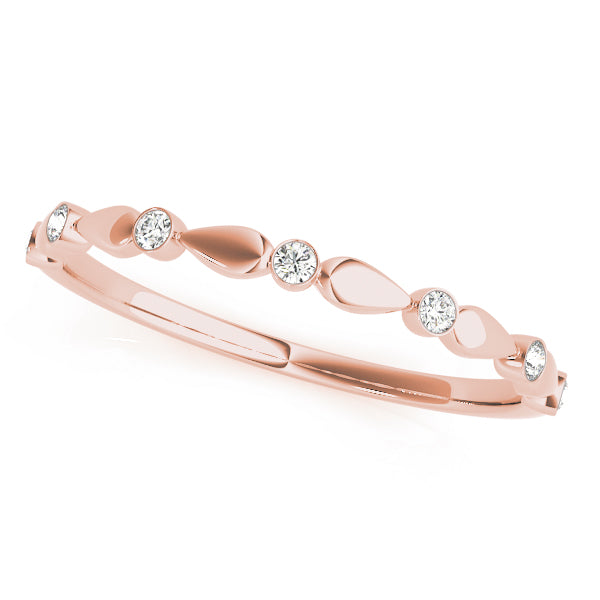 Bezel Set Diamond Wedding Band · 0.07 ct tw