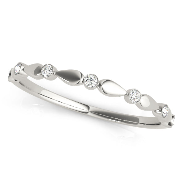 Bezel Set Diamond Wedding Band · 0.07 ct tw